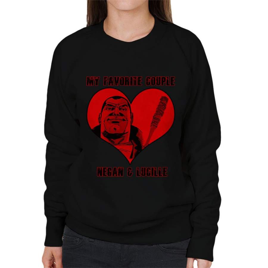 Walking Dead Negan And Lucille Favourite Couple Women’s Sweatshirt