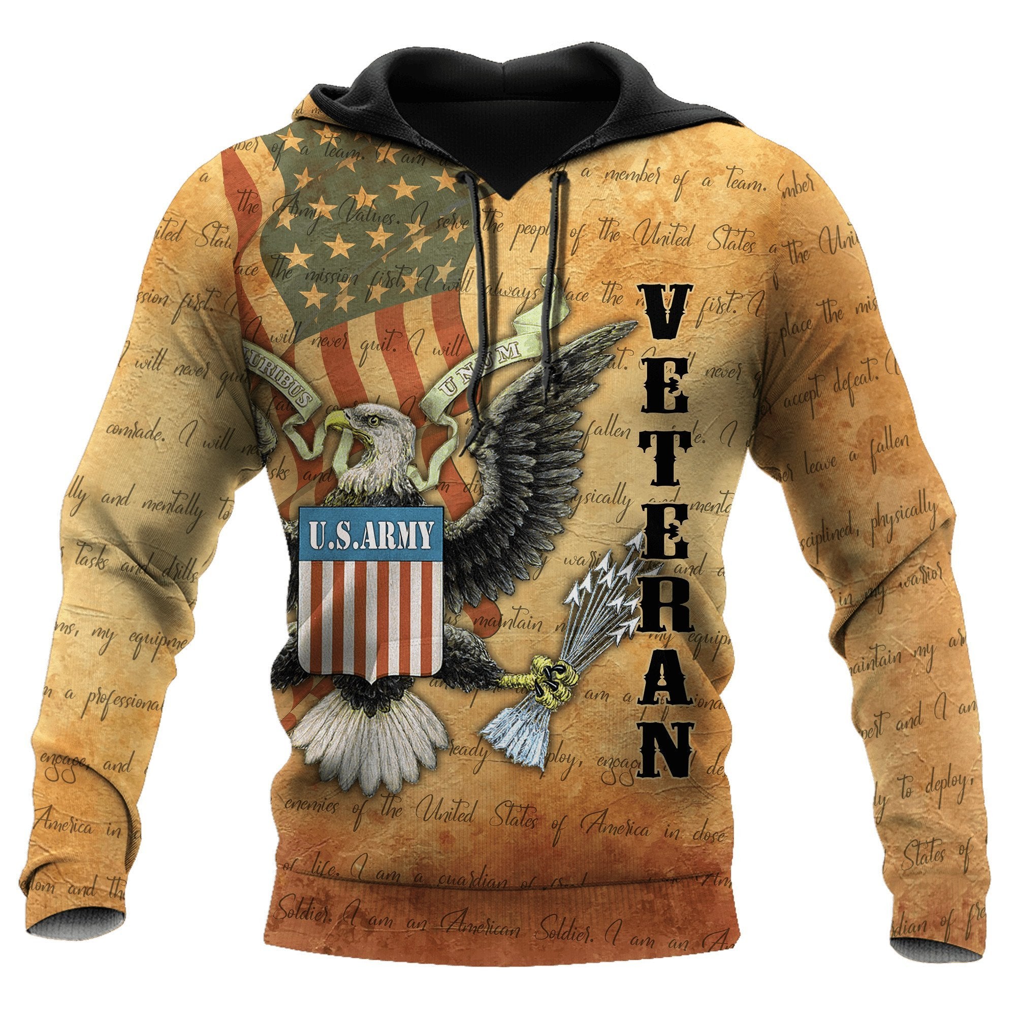Us Army Veteran All Over Printed Unisex Shirts