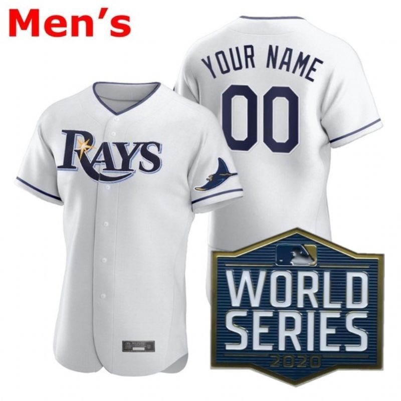 Tampa Bay Rays 2020 MLB Custom Personalized White Custom Jersey