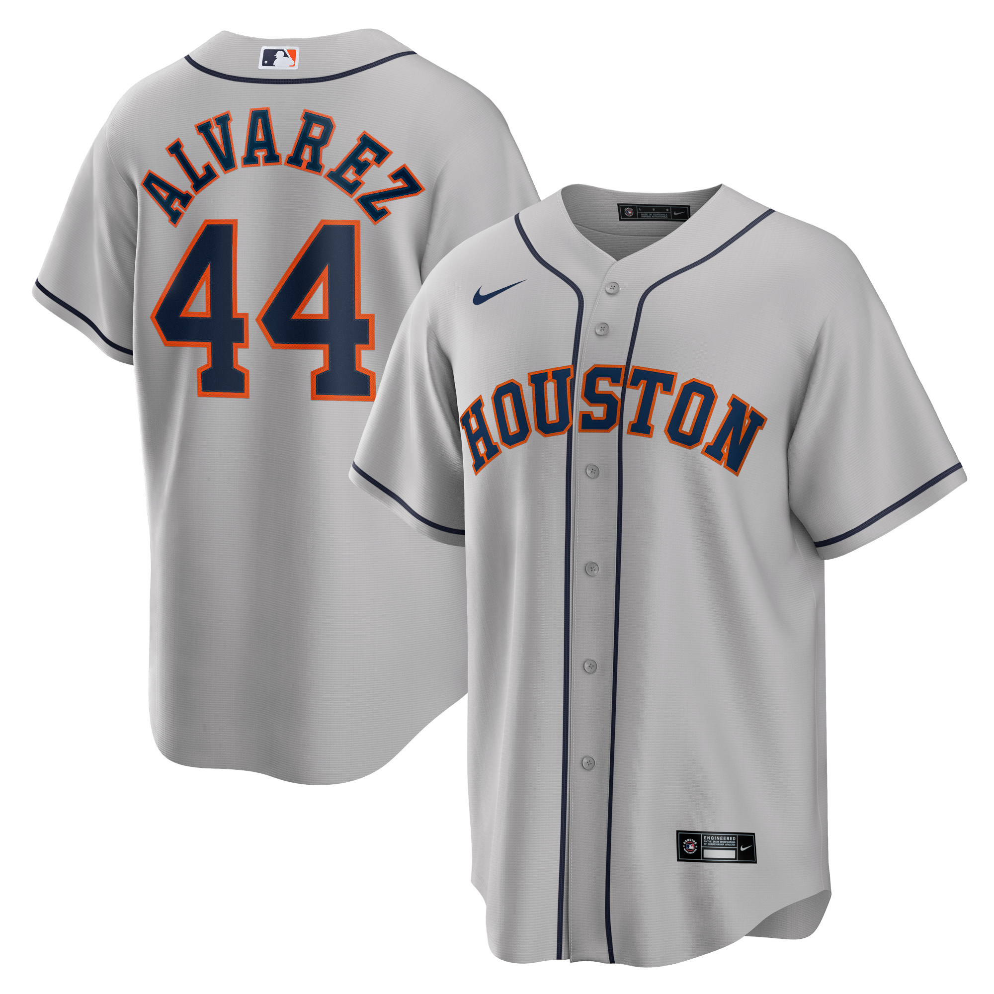 Yordan Álvarez Houston Astros Road Replica Player Jersey – Gray