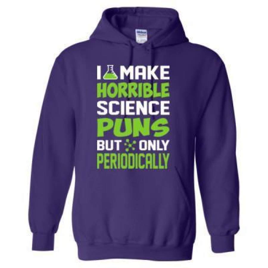 AGR I Make Horrible Science Puns But Only Periodically – Heavy Blend™ Hooded Sweatshirt