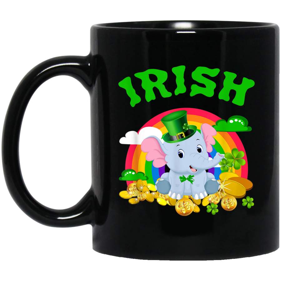 Irish Elephant Funny St Patricks Day Leprechaun Mug