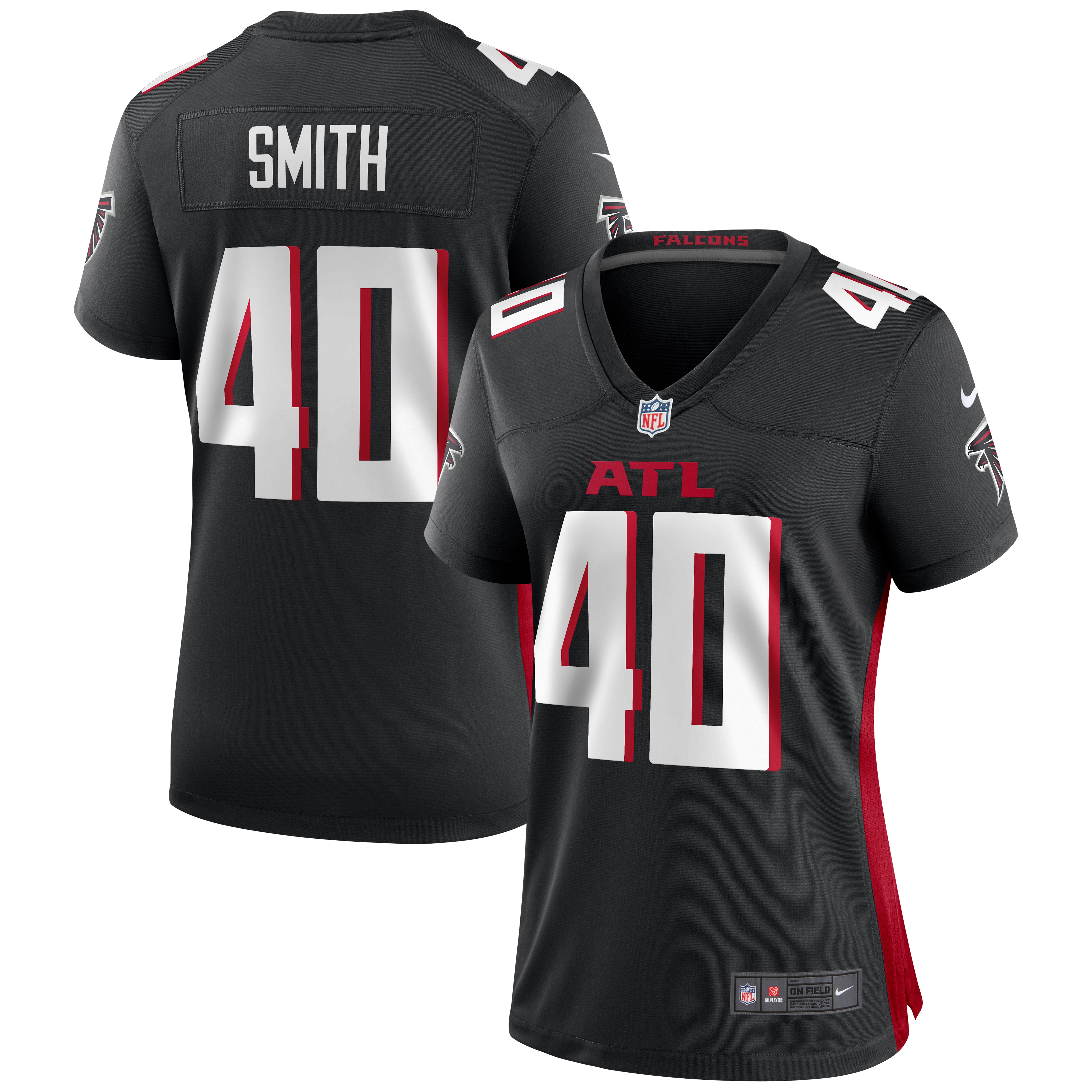 Women’s Atlanta Falcons Keith Smith Black Game Jersey