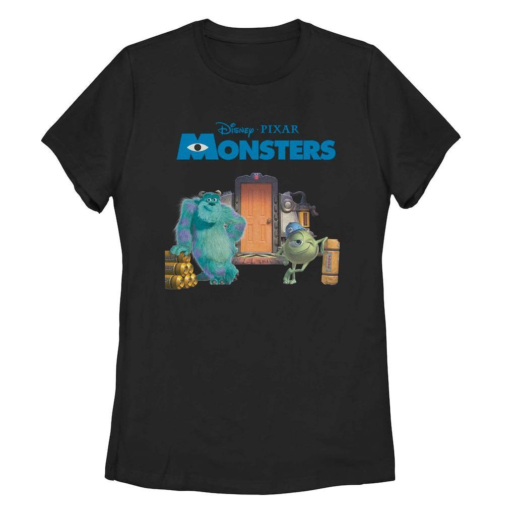 Monsters Inc Door Work Tee Girl S Black Shirt