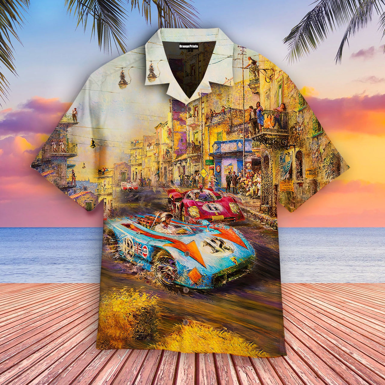 Racing Car Aloha Hawaii Shirts For Men Women Ha73326