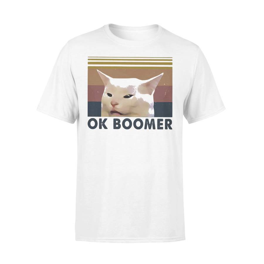 Cat Ok Boomer Vintage Retro T-shirt