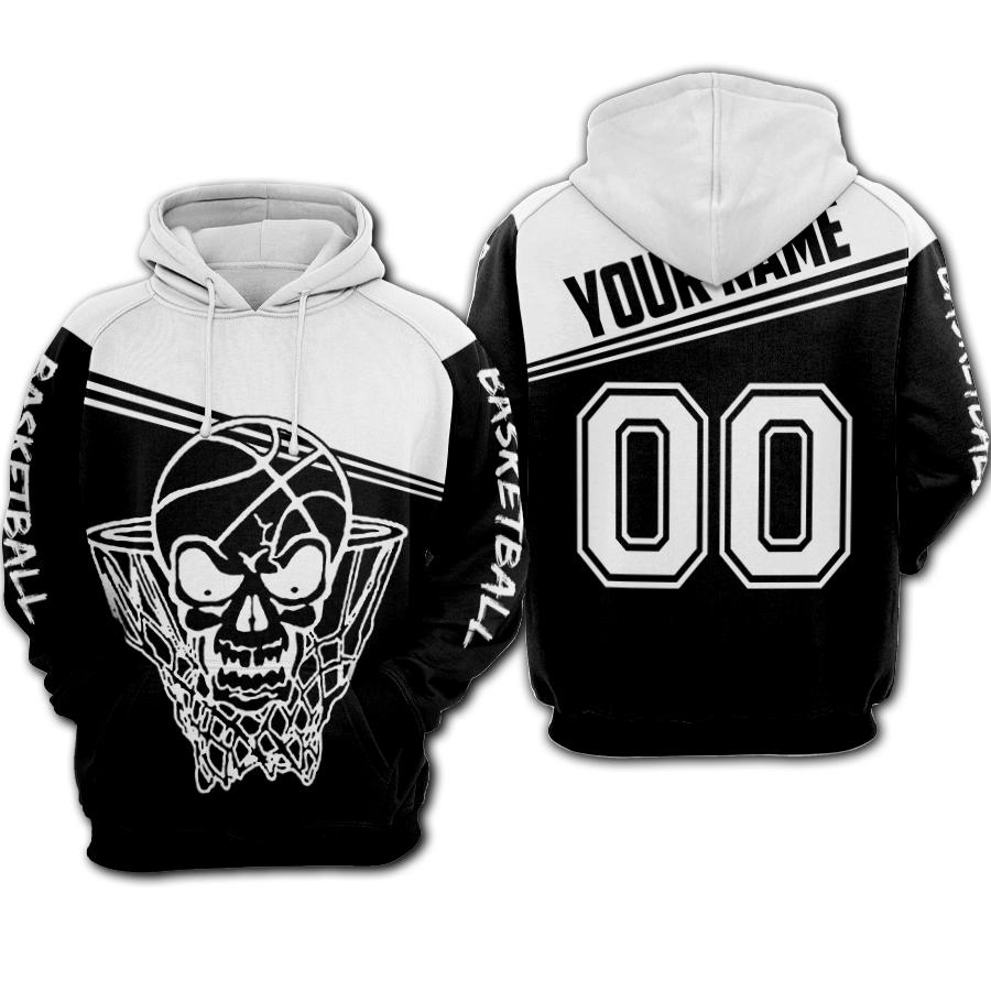 Basketball – Skull Customized Hoodie #Hu241219Hi