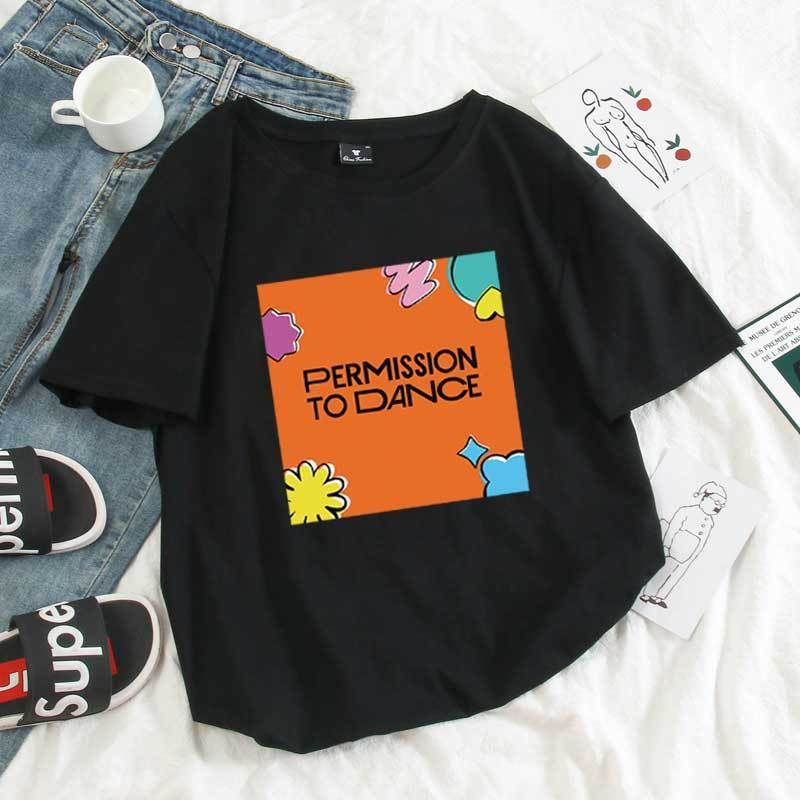 Permission To Dance Creative Candy Color T-Shirt