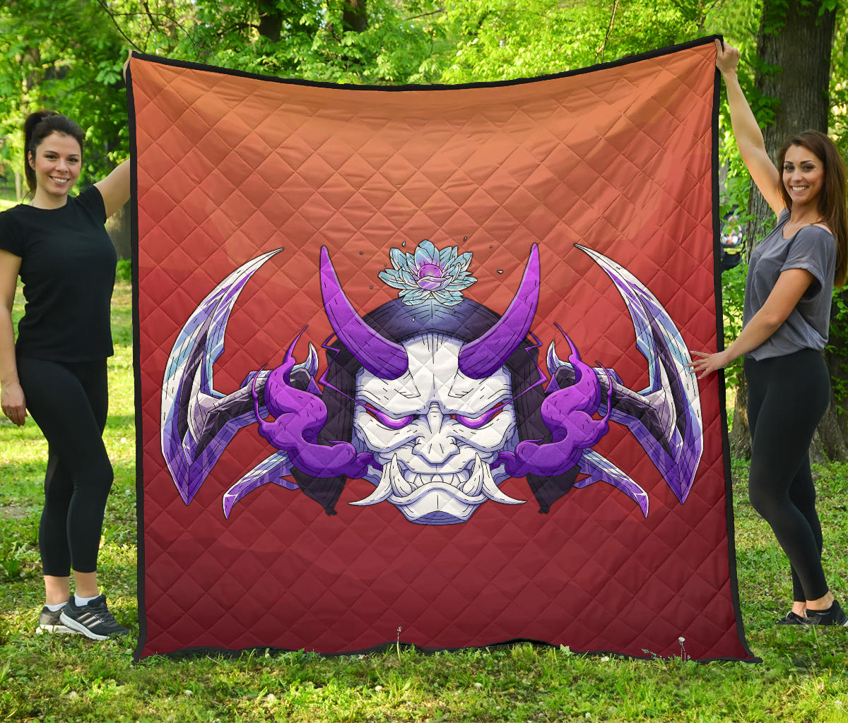 Fortnite Game Premium Quilt – Fortnite Masked Fade Skin Outfit Face Quilt Blanket