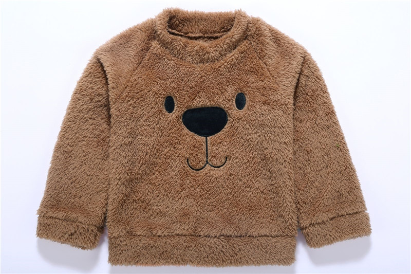 Brand New Toddler Clothing Kid Toddler Baby Girl Boy Bear Tops Sweaters Winter Warm Sweater Thick Warm Clothes alx