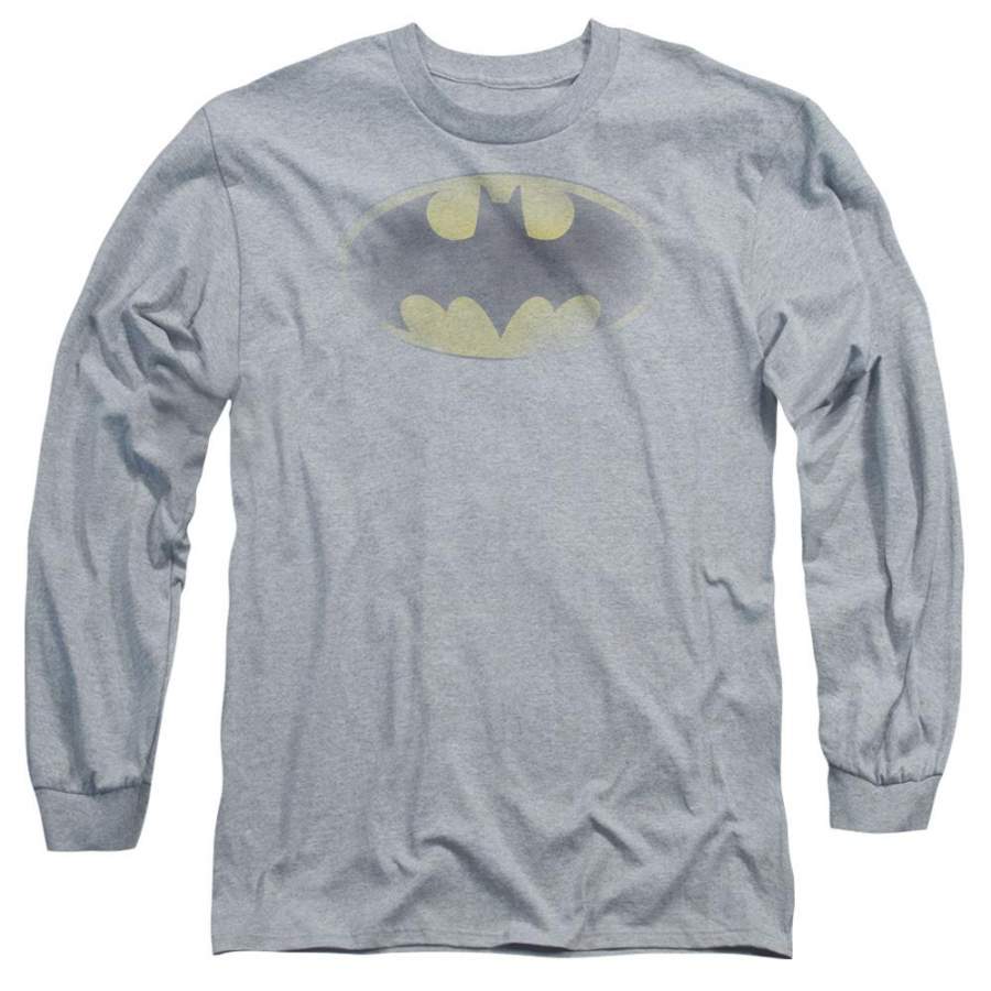 Batman – Faded Logo Long Sleeve Adult 18/1