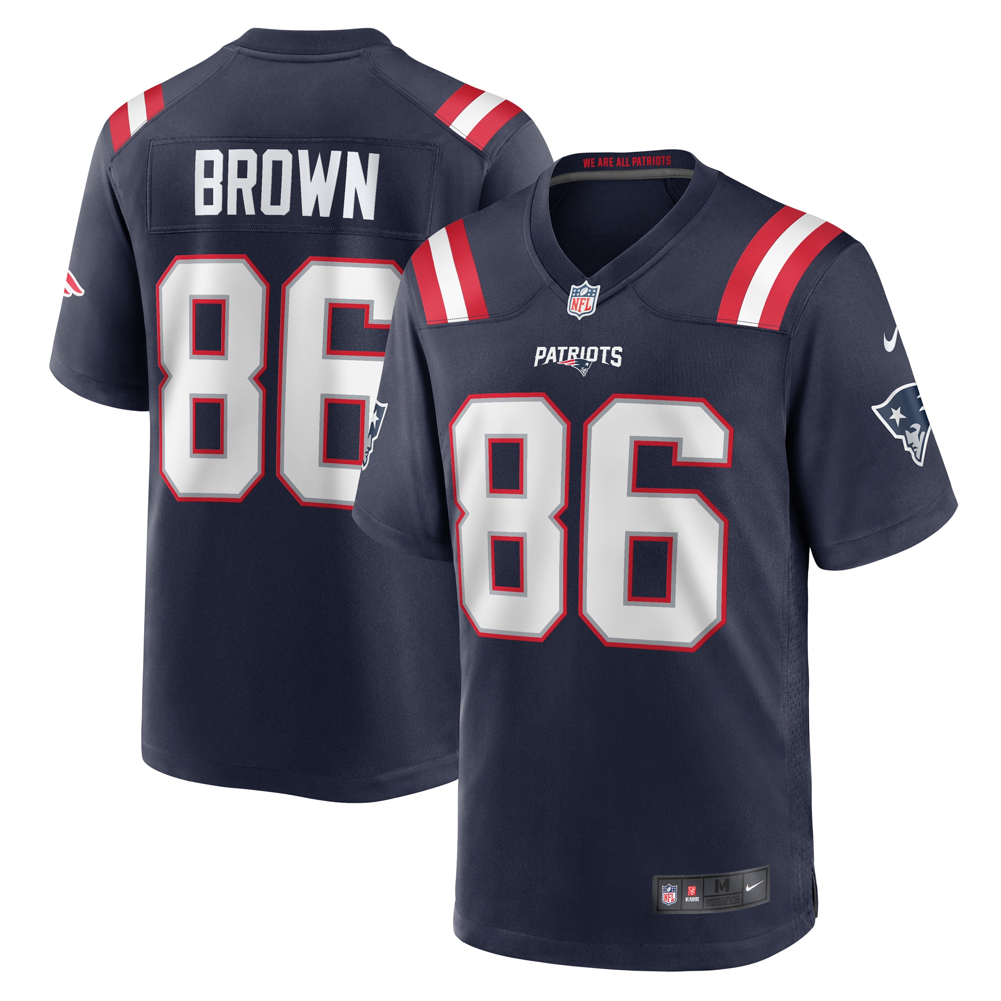 Pharaoh Brown New England Patriots Team Game Jersey – Navy