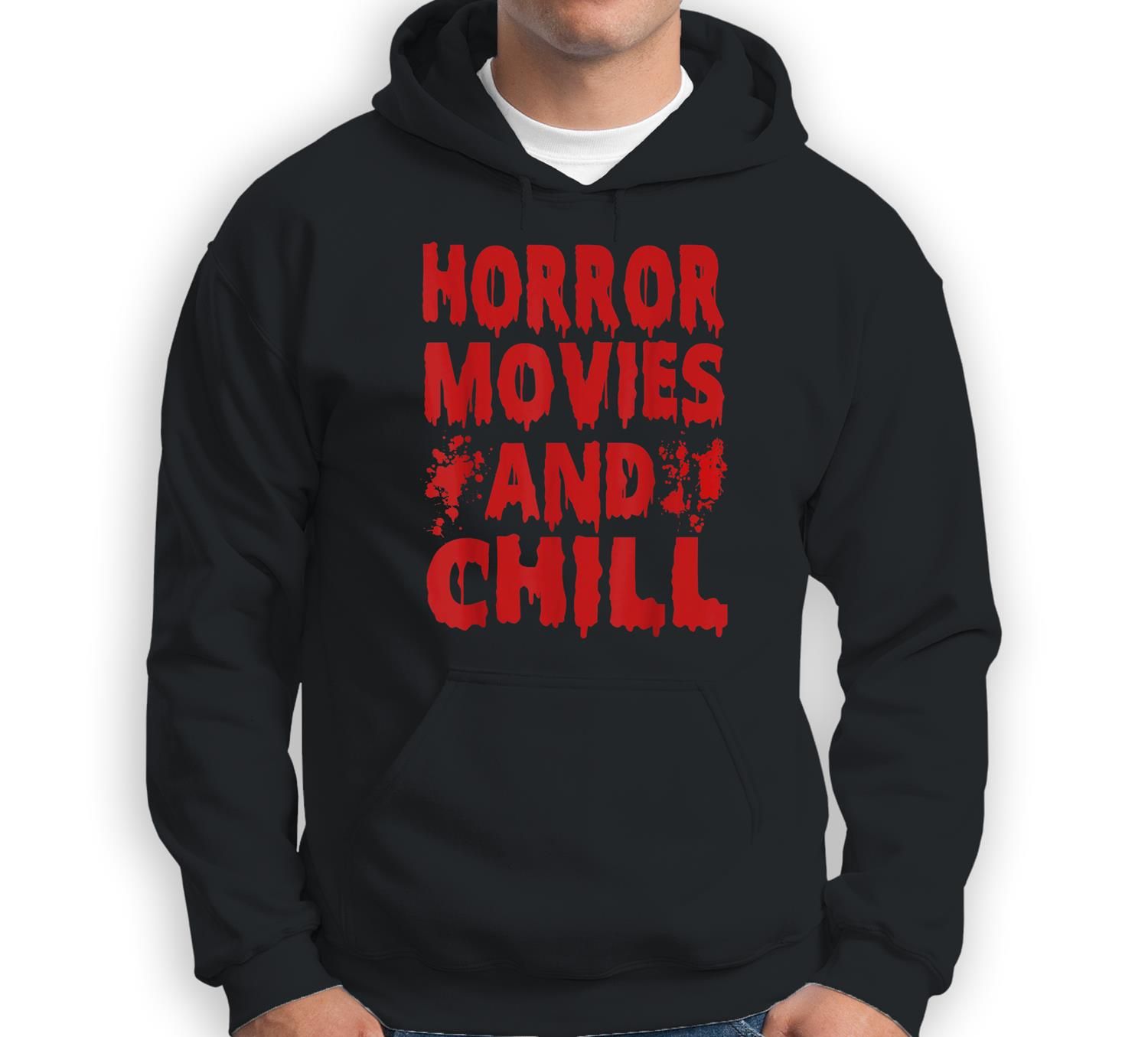 Halloween Horror Movies And Chill Horror Movie Couples Sweatshirt & Hoodie