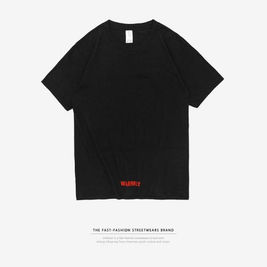 Graphic Printed Cotton Short Sleeve Casual T-shirt O-neck Top Tees Menswear New Arrival Summer