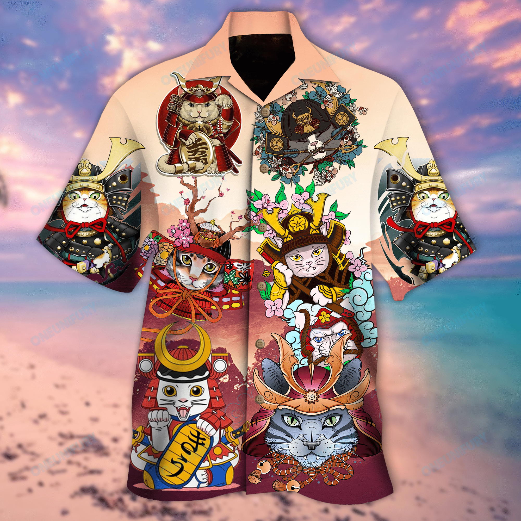 I Will Become A Samurai Cats Unisex Hawaii Shirt Re Ha12868