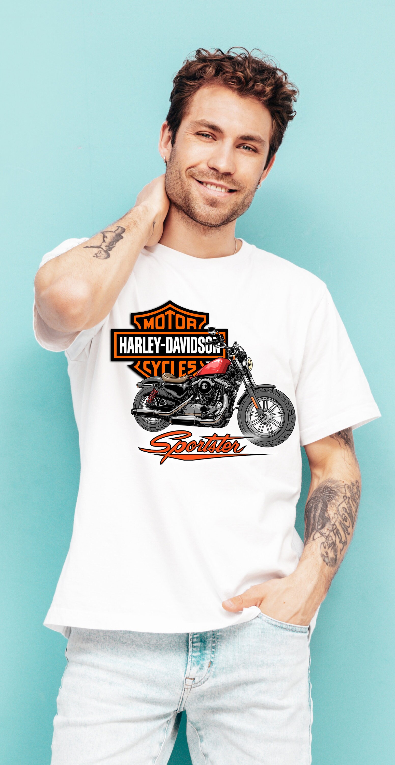 harley davidson sportster t-shirt – Ride Clothing Shop