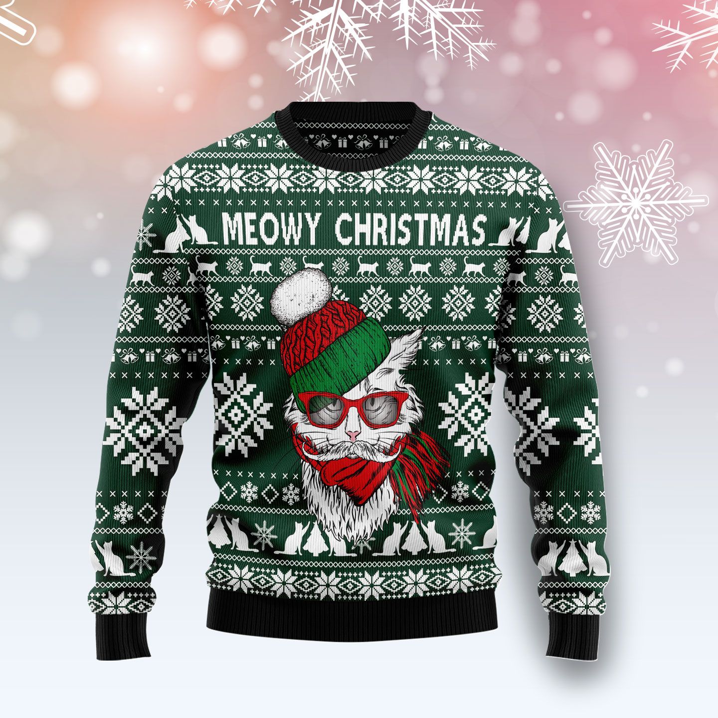 Meowy Christmas G5112 Ugly Christmas Sweater