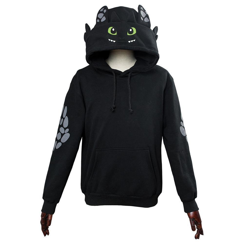 How To Train Your Dragon Toothless Cosplay Hoodie 3D Printed Thin Sports Jacket