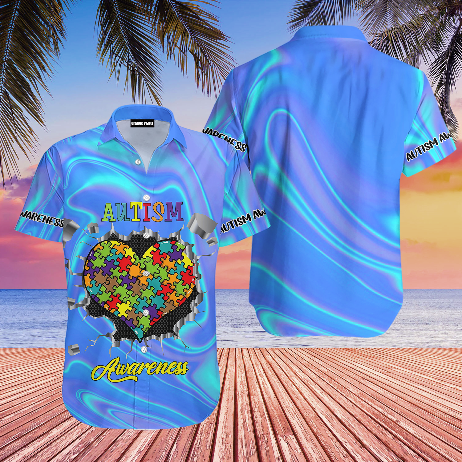 Autism Love Hawaii Shirt For Men Women Ha27479