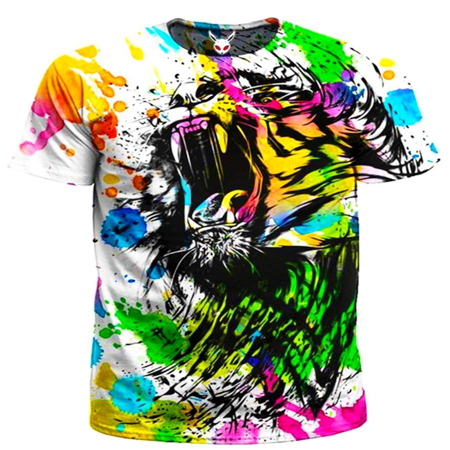 Watercolor Tiger Men’s T-Shirt