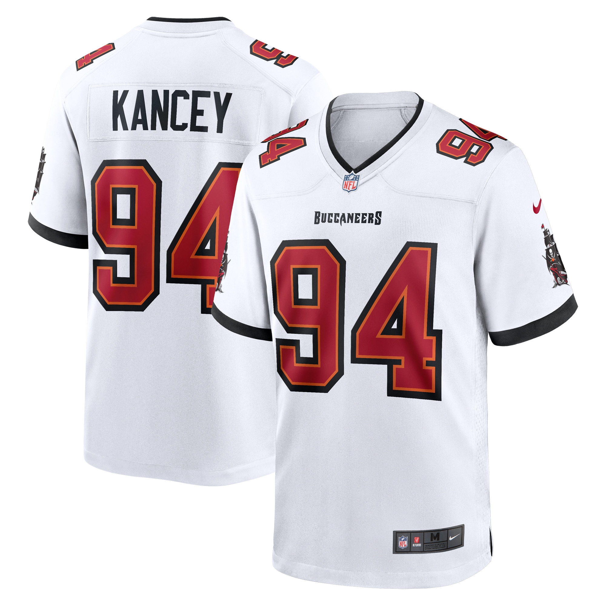 Calijah Kancey Tampa Bay Buccaneers Game Jersey – White