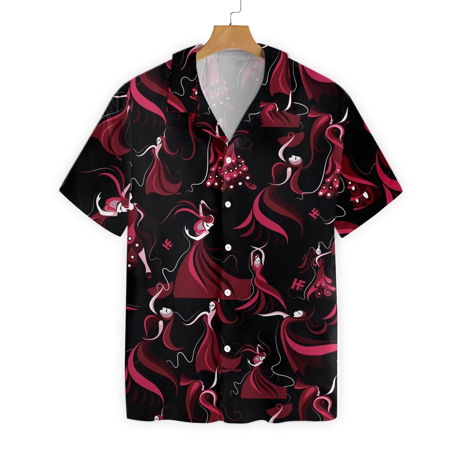 Flamenco Girl Dancing 1301 Hawaii Shirt Ha72198