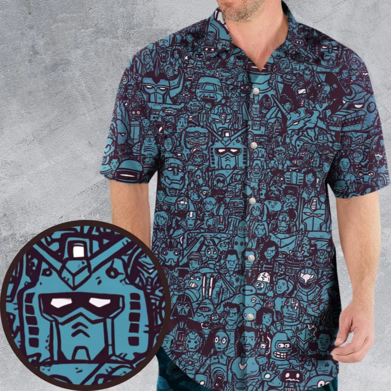 Mechanical Friends Hawaiian Shirt
