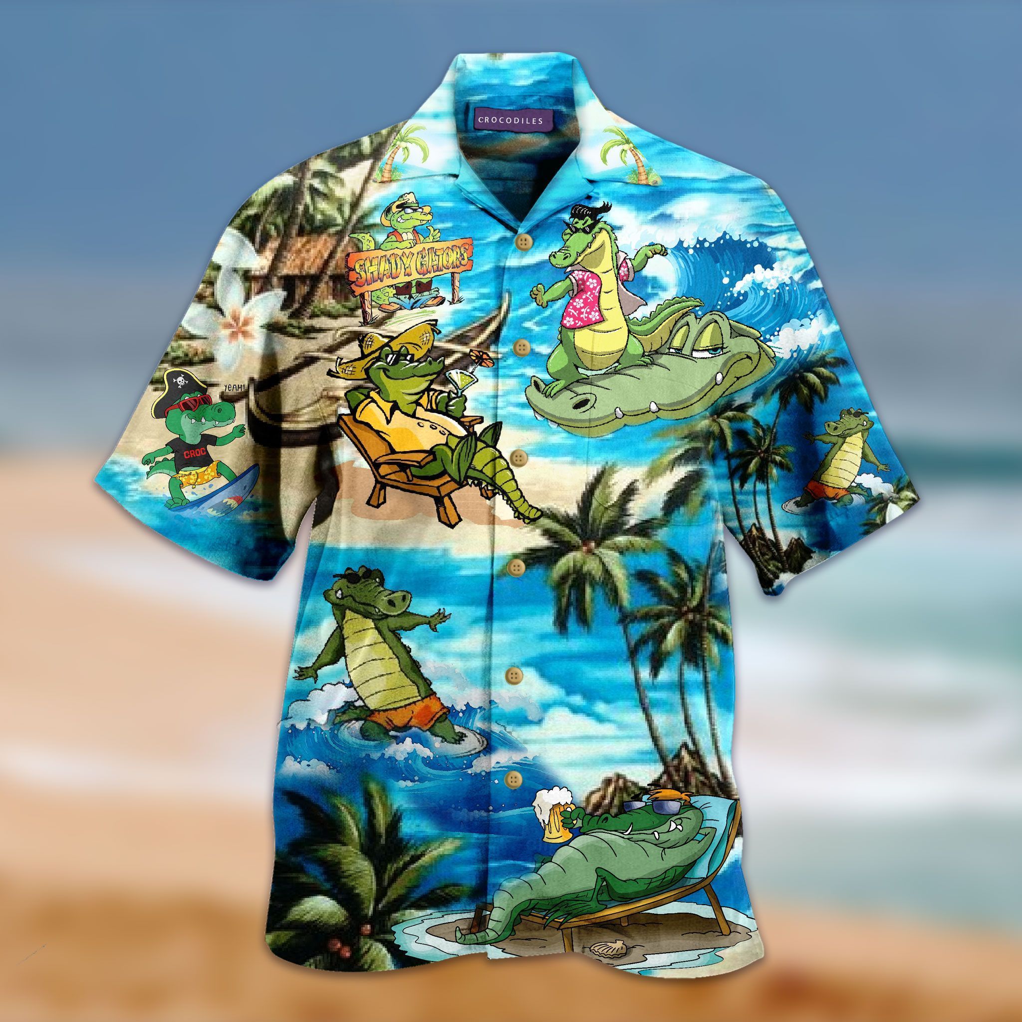 Cover Your Body With Amazing Crocodile Hawaii Shirt Ha92682