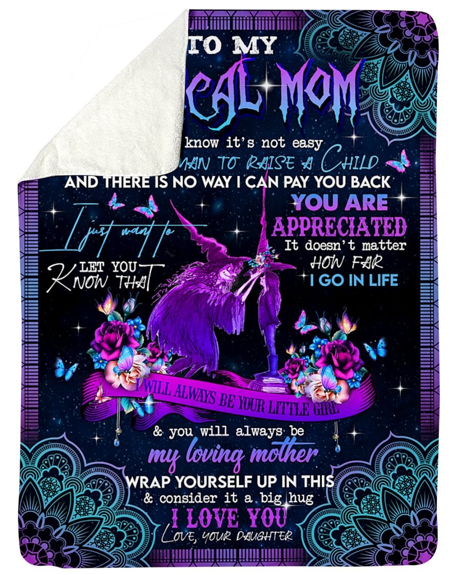 Personalized To My Mom Halloween Fleece Blanket From Daughter I Just Want To Let You Know That You Are Appreciated Great Customized Gift For Mother’S Day Birthday Christmas Thanksgiving