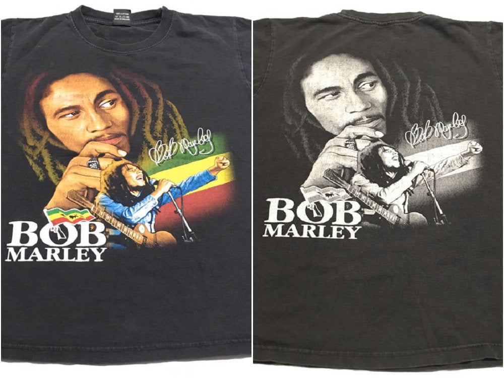 1990s BOB MARLEY Double Sided Lion Of Judah Graphic Vintage T Shirt