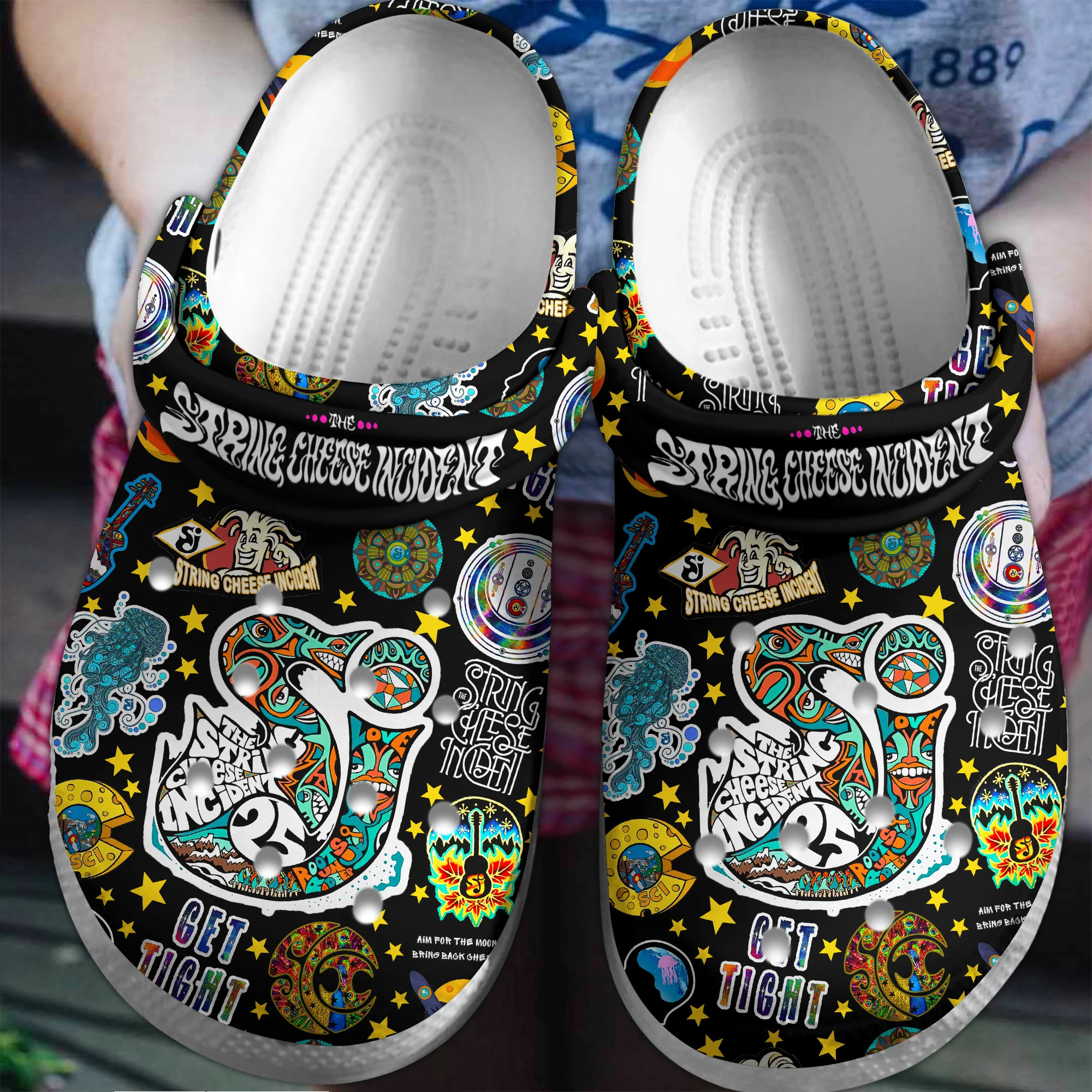 Premium The String Cheese Incident Music Crocs Crocband Clogs Shoes Comfortable For Men Women and Kids 2