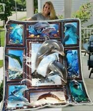 Blanket Gifts With Dolphin 3D Ver 3 Fleece Blanket