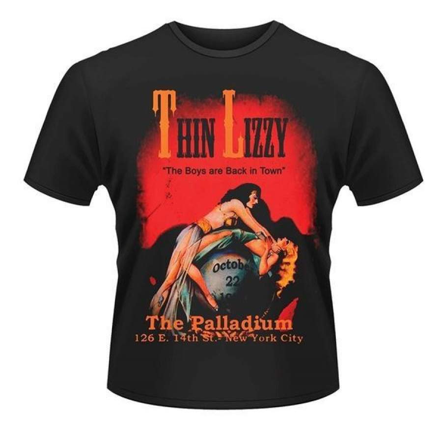 Thin Lizzy The Boys Are Back In Town Concert Printed  Mens T-shirt