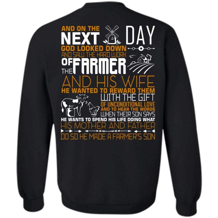 Made A Farmer’s Son T Shirt, I Love Farming Sweatshirt