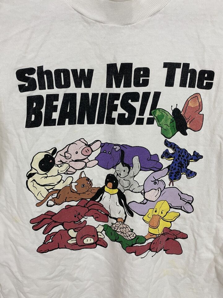 Vintage 1990s Show Me The Beanies Tee Shirt Outfits