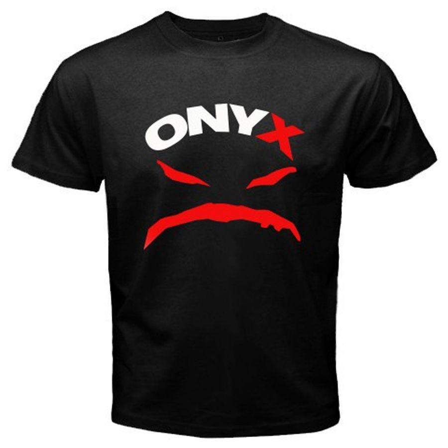 Hot fashion New ONYX Logo Rap Hip Hop Music Men’s Black T-Shirt
