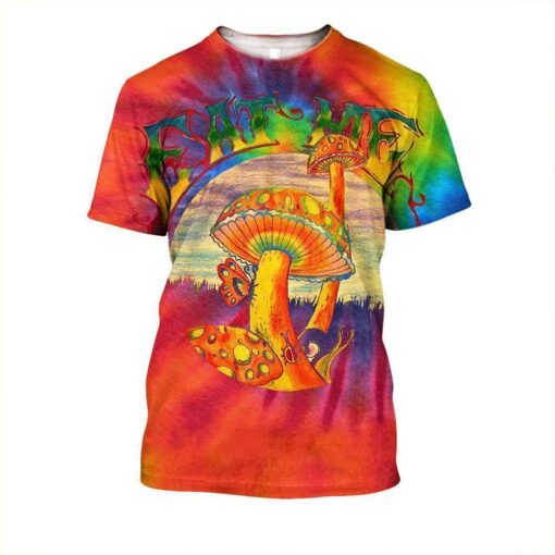 Hippie Mushroom 3D All Over Printed Shirts For Men And Women, Hippie Lover, Hippie Soul