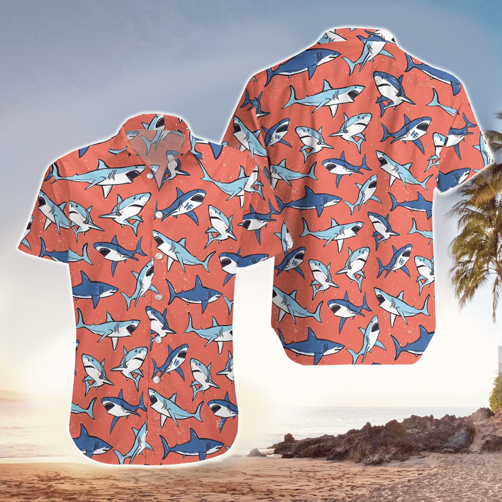 Shark Aloha Hawaii Shirt For Lovers Ha84326