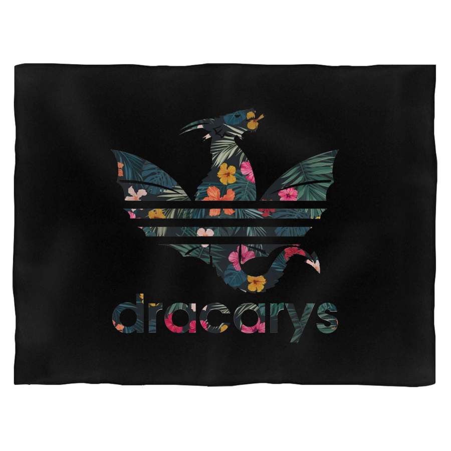 Dracarys Dragon Floral Blanket