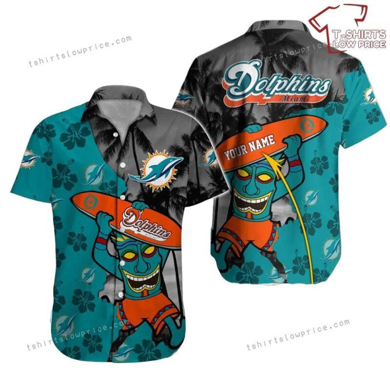 Personalized Miami Dolphins Hawaiian Shirt Nfl Football Cheap Hawaiian Shirt For Mens Womens