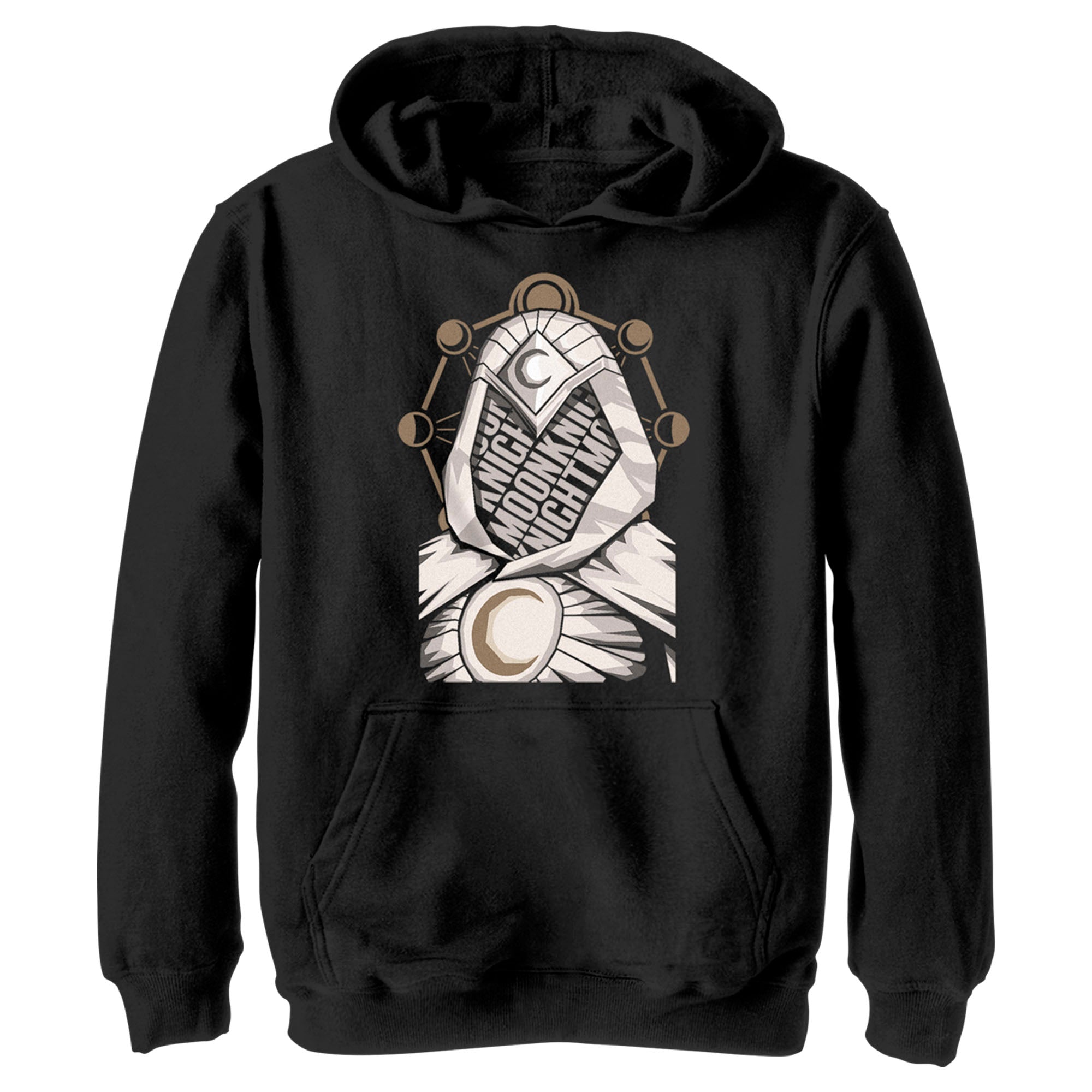 Boy’S Marvel: Moon Knight Mask Cutout Pull Over Hoodie