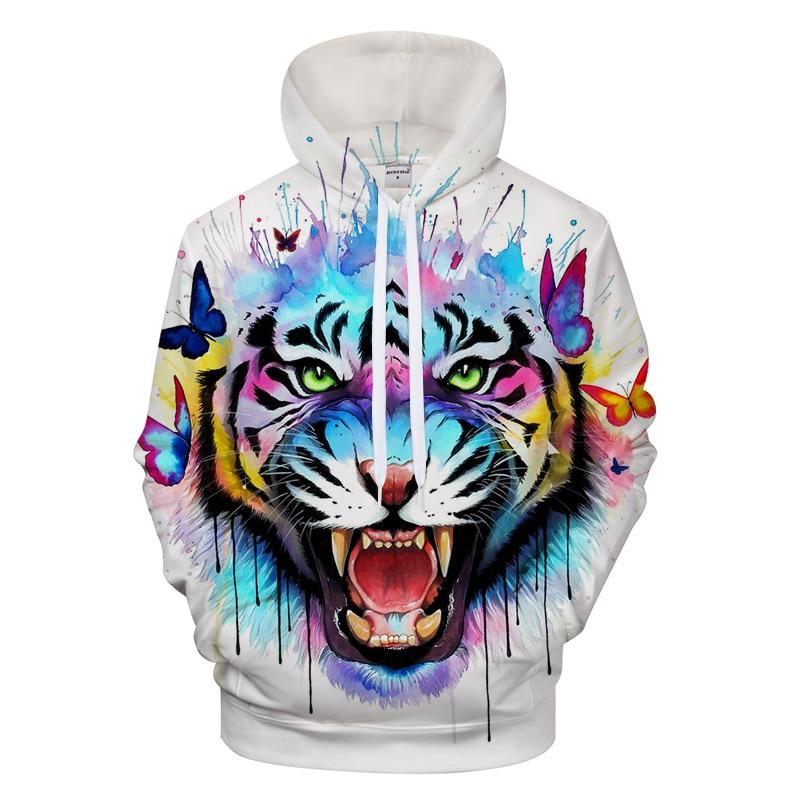 Colorful Tiger Hoodie