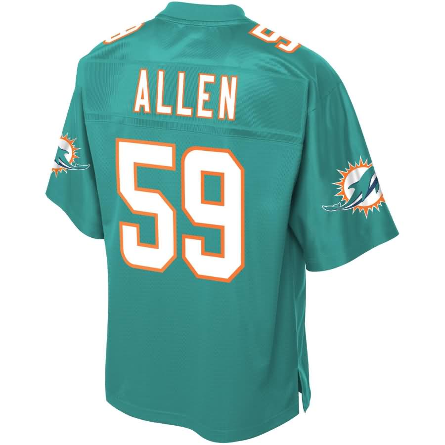 Chase Allen Miami Dolphins NFL Pro Line Team Player Jersey – Aqua