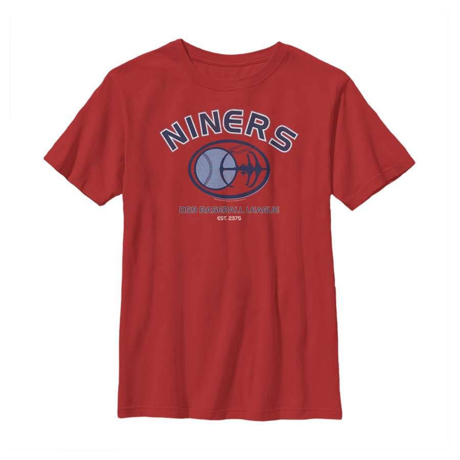 Star Trek Boy’s Niners DS9 Baseball League  T Shirt