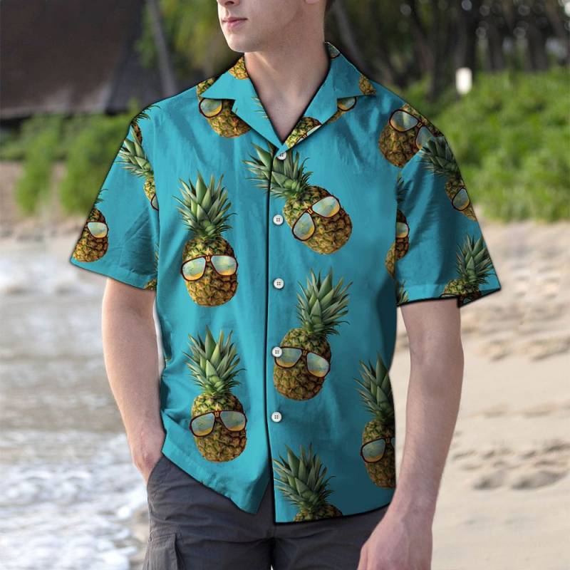 Pineapple Glasses Hawaii Shirt Ha23204