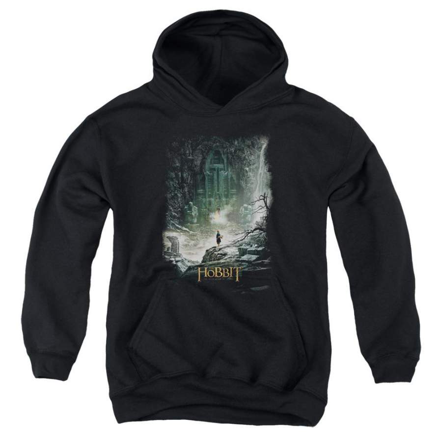 The Hobbit at Augs Door Kids Youth Hoodie Black