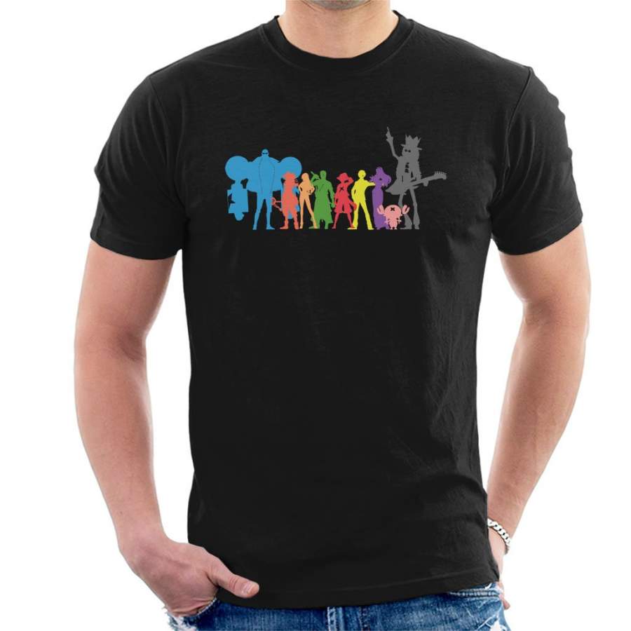 One Piece Character Line Up Silhouette Men’s T-shirt