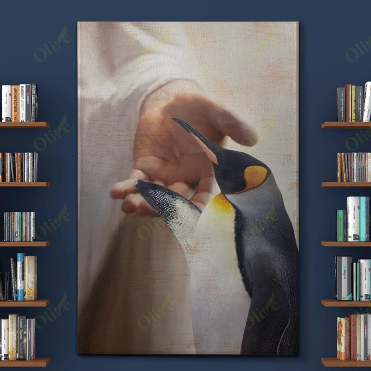 Penguin – Take My Hand Canvas And Poster | Wall Decor Visual Art