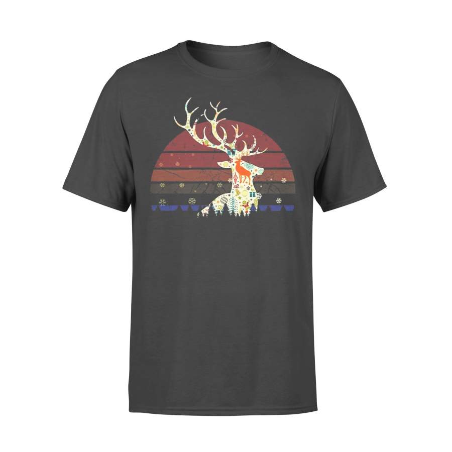 Deer Christmas Vintage T-shirt