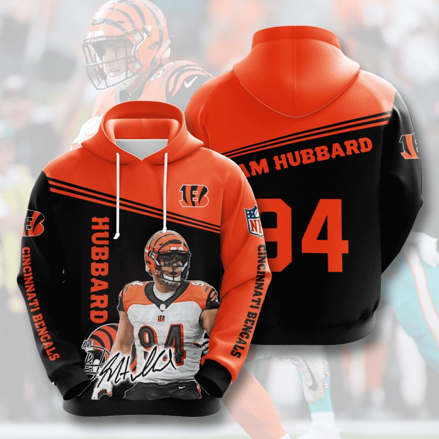 Sam Hubbard Cincinnati Bengals Cincinnati Bengals 56 Unisex 3D Hoodie Gift For Fans